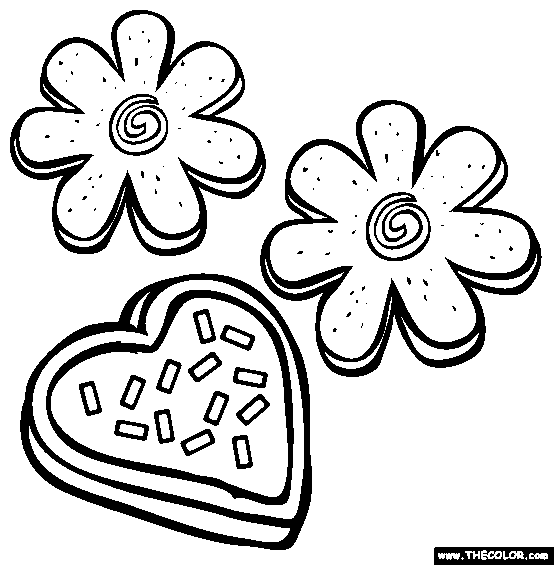 Sugar Cookies Coloring Page